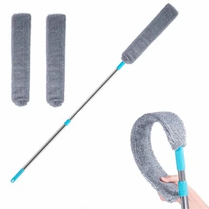Retractable Gap Dust Cleaner Under Appliance Microfiber Duster Dust Brush wit... - Picture 1 of 7