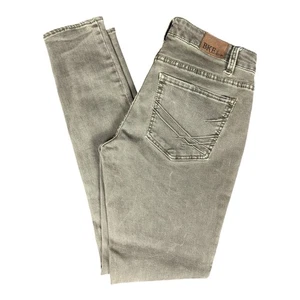 BKE Denim Payton Jeans Womens 28 Green Dark Wash Skinny Stretch Thick Stitch - Picture 1 of 13