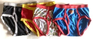Boys Assorted Briefs Super Heroes Underwear - Set of 4 - size 8 - FREE SHIPPING - Picture 1 of 2