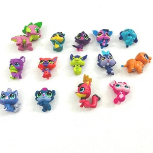 Lote de 14 mini figuras Littlest Pet Shop LPS juguetes surtidos para mascotas regalo - Imagen 1 de 7