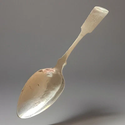 Cuchara de plata American Coin, C1820 Foto 1 de 3