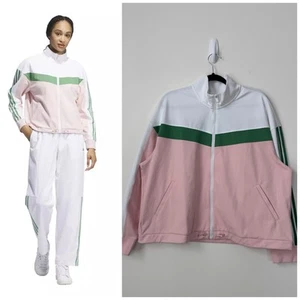 NWT Adidas Ultimate 365 Twistknit Golf Track Jacket Size XL Sandy Pink Pockets - Picture 1 of 15