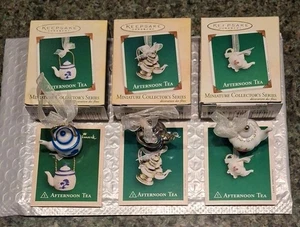 Hallmark Keepsake Ornaments Teteras MINIATURA TÉ DE LA TARDE 2003 2004 2005 - Imagen 1 de 19
