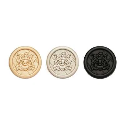 5pcs Vintage Metal Button, Classic Emblem Design for Clothing Bag Handmade Decor - Image 1 of 4