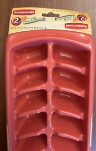 VTG 2005 Rubbermaid Ice Cube Trays 2 Pack Brand New NOS Melon Hard To Find Red - Picture 1 of 4