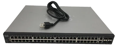 Cisco SF250-48HP-K9 48 10/100-Port PoE 2x Combo Uplinks Managed Ethernet Switch - Image 1 of 4