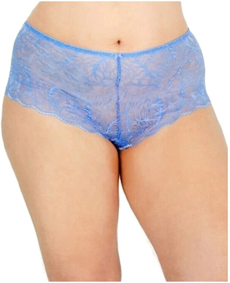 Inc International Concepts Lace Boy Shorts Panties Underwear Size 1x Yacht Blue
