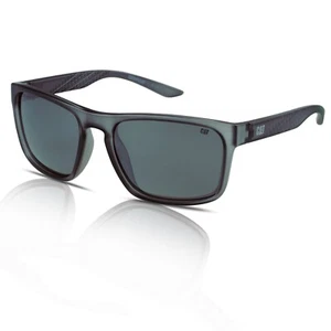 Caterpillar Men's Sunglasses Polarised CTS-8017 108P Matte Grey/Silver Mirror - Picture 1 of 2