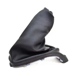 Handbrake gaiter for OPEL ASTRA G Bj. 1998-2005 Black PU Leather OEM replace - Afbeelding 1 van 4