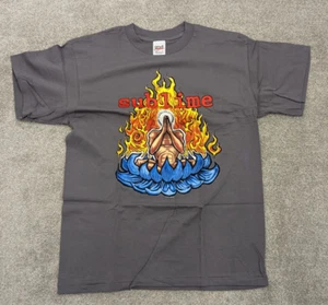 Sublime Lotus Vintage 1997 Anvil New L Large Concert T-Shirt Deadstock Grey Gray - Picture 1 of 11
