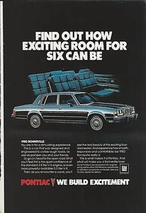 1983 PONTIAC Bonneville advertisement, Pontiac Bonneville sedan ad - Bild 1 von 3