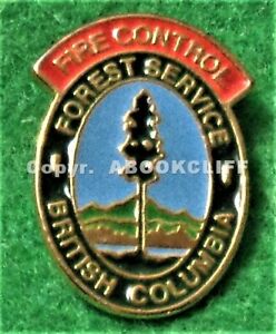  B.C. FOREST SERVICE FIRE CONTROL Lapel Pin CANADA Near Mint