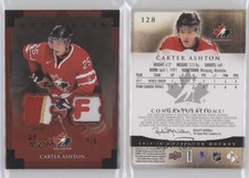 2013 Upper Deck Artifacts Team Canada Black Patch/Tag /5 Carter Ashton Patch Tag