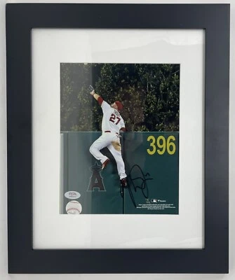 PSA/DNA Angels #27 MIKE TROUT Signed Autographed Framed 8x10 Photo MVP! AUTO - Image 1 of 3