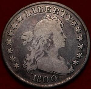 1800 Philadelphia Mint Silver Flowing Hair Bust Dollar