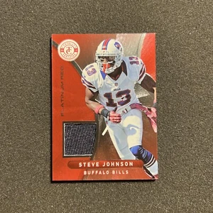 2012 Totally Certified STEVE JOHNSON #11 Platinum Red JERSEY 049/299 BUFFALO - Picture 1 of 4