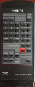 Philips RC 5580, Original CD Video, Remote Control Unit (Fernbedienung) Genuine - Foto 1 di 3