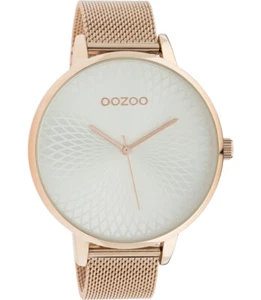 ooZoo Polso Donna C10552 Oro Rosa Argento Ø48 Beauty Acciaio Inox Mesharmband - Foto 1 di 2