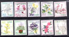 Japan 2017 ¥62 & ¥82 Omotenashi Flowers Series 9, (Sc# 4177a-78e), Used