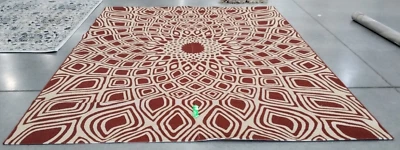 Alfombra ROJA/BEIGE 9' X 12' Falta Rosca, Precio Reducido 1172723888 CY6616-23821-9 Foto 1 de 4