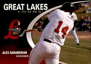2008 Great Lakes Loons Choice #7 Alex Garabedian Miami Florida FL Baseball Card