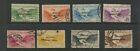 Canal Zone Co1-Co7 & Co14 Scarce Postally Used Set Of 8 Stamps (Bx 4133)