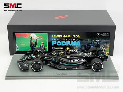 Mercedes F1 W14 #44 Lewis Hamilton 2nd Australian GP 2023 Spark 1:18 18S876 - Image 1 of 4