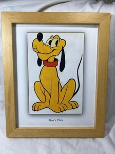 Disney Pluto's “ Here’s Pluto” Art Print - Framed - Picture 1 of 8