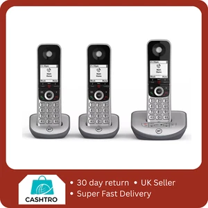BT Advanced Z Trio Digital Cordless Phone Answering Machine Call Blocking Silver - Zdjęcie 1 z 1