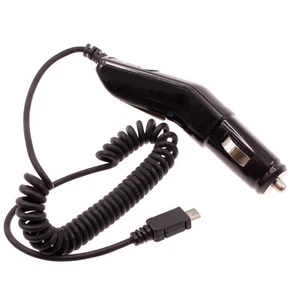 Micro-USB Car Charger Coiled Cable Power Adapter DC Socket Plug-in for Tablets - Picture 1 of 6