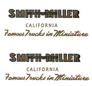 Smith Miller door decal Made like original water slide SHIPPING W/TRACKING