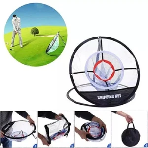 Portable Golf Chipping Net Cages Pitching Hitting Driving PopUP Practice Train - Picture 1 of 14