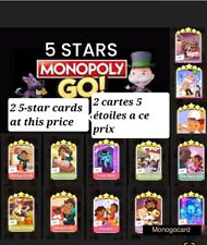 Monopoly Go  2 Cards of your choice according to availability in description.   