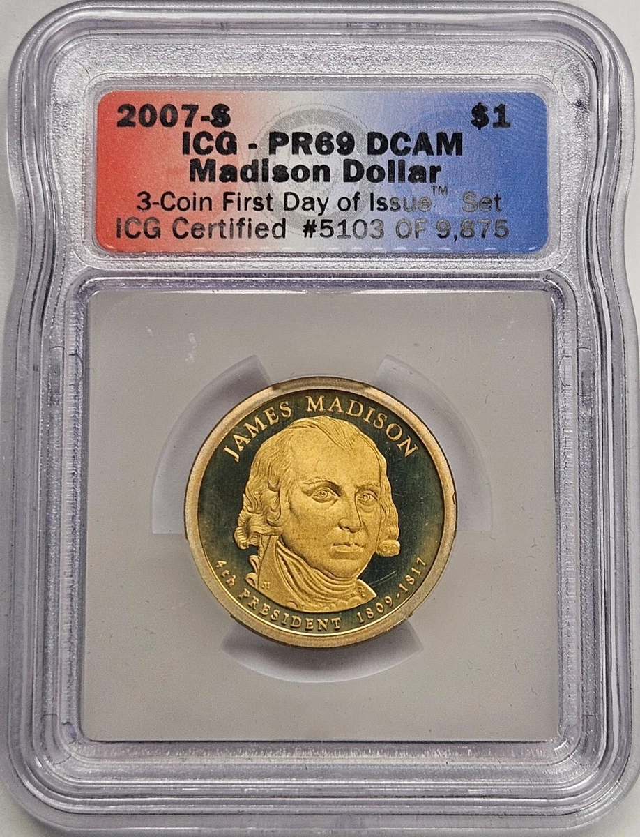 2007 ICG Graded PR 69 Presidential Dollar Coins for sale | eBay
