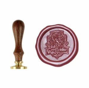 Harry Potter Gryffindor Haus Messing Wachs Siegel Stempel Siegel Holzgriff - Bild 1 von 5