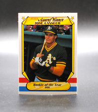 1987 Fleer Award Winners JOSE CANSECO Rookie of the Year Card #6 Oakland A's