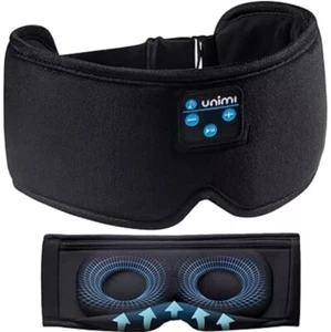 Unimi Sleep Headphones Bluetooth 5.0 Eye Mask Wireless w/ Built-in Speakers - Picture 1 of 3