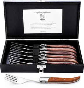 Laguiole Style De Vie Gabeln Luxury Line, 6-Teilig, Pakkaholz - Bild 1 von 11
