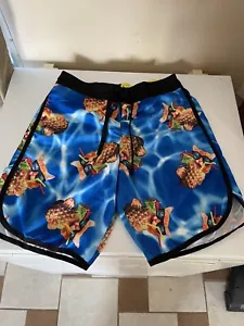 Bioworld Men’s Swim Board Shorts Trunks Pineapple Drink Kitty Cat Size Small - Picture 1 of 4