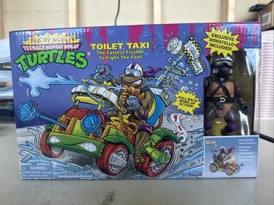 Teenage Mutant Ninja Turtles Toilet Taxi Vehicle with Donatello Action Figure - Image 1 of 4