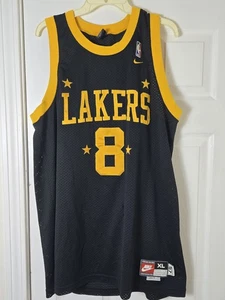 Vintage Los Angeles Lakers Kobe Bryant Nike Rewind Jersey Sewn XL Black '57 Rare - Picture 1 of 7