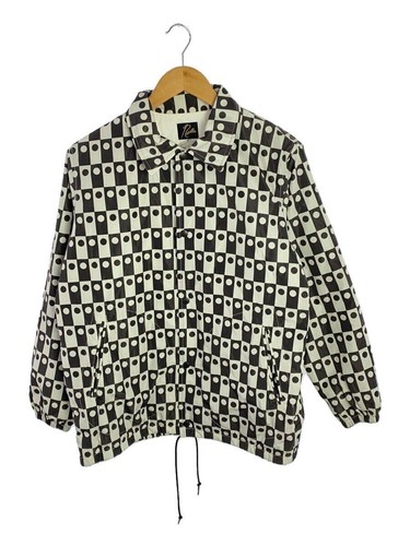 Needles Other Coach Giacca Poly Taffetà S Poliestere Bianco Nero Totale