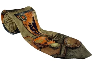Corbata para hombre Clemson Tigers Paw fútbol americano universitario deportes corbata alas de águila Foto 1 de 4