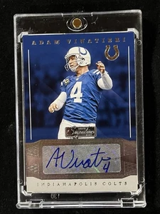 Adam Vinatieri Donruss Signature Series 2016 autógrafo automático Colts Patriots - Imagen 1 de 2