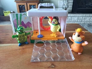 Wonder Pets On The Go Talking Habitat Cage Playset Ming,Tuck Lenny Bobble Heads - Picture 1 of 3