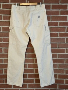 Polo by Ralph Lauren Upcycled Garment 34 x 32 Reißverschluss Fly Herren Carpenter Jeans neu ohne Etikett - Bild 1 von 14