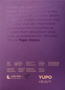 Almohadillas pesadas Yupo 5"X7" 10 hojas/paquete - blanco 144 lb - YHP5X7 - Imagen 1 de 2