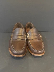 Oak Street Bootmakers Brown Leather Penny Loafers Men’s 11.5D Made in USA - Picture 1 of 10