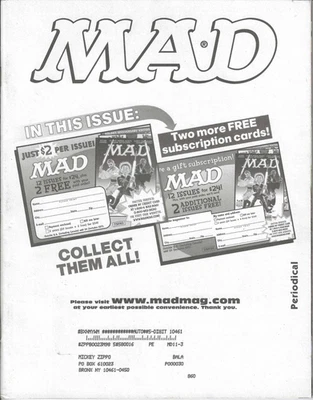 Friends - Mad Magazine - November 2003 - no. 435 - AUTHENTIC - Image 1 of 3