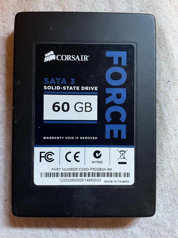 Corsair Force Series 60 GB 2.5″ SATA SSD - Image 1 of 1